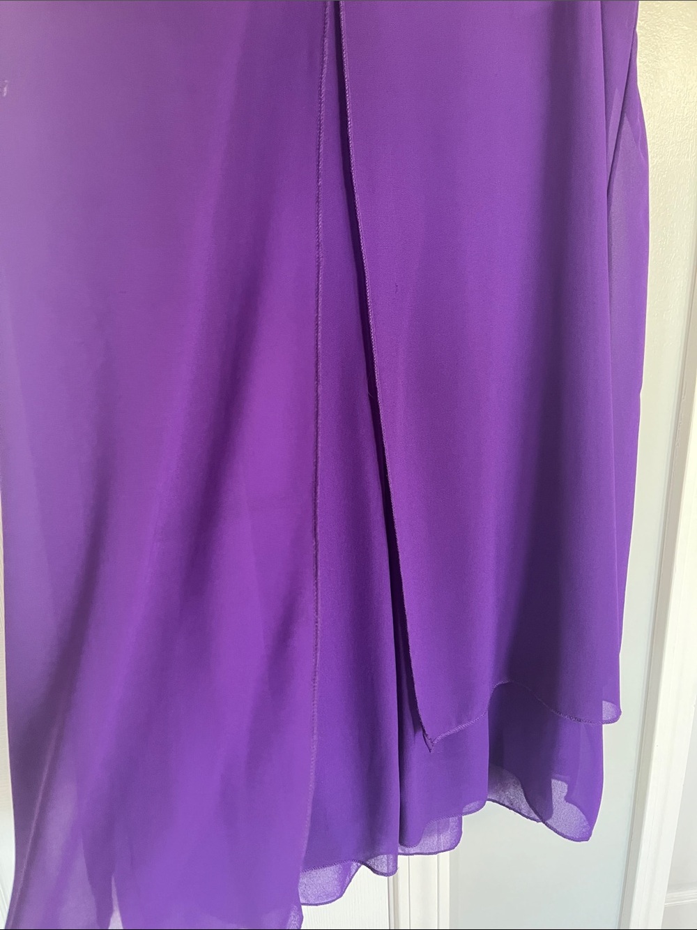 Purple Sleeveless Layered Shift Dress - Unbranded 1X wedding guest dress - Picture 7 of 10